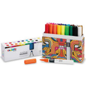 MARCATORE ACRILICO SCATOLA RIGIDA 18 COLORI CARIOCA PLUS