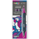 PENNARELLO DOPPIA PUNTA SKETCH MARKER SET 4 VIOLET TONES CARIOCA PLUS
