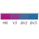PENNARELLO DOPPIA PUNTA SKETCH MARKER SET 4 VIOLET TONES CARIOCA PLUS
