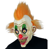 MASCHERA TESTA COMPLETA PAGLIACCIO CIRCO DELL'ORRORE CON CAPELLI WIDMANN
