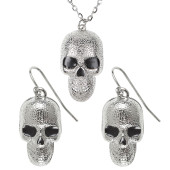 COLLANA E ORECCHINI TESCHIO ARGENTO WIDMANN