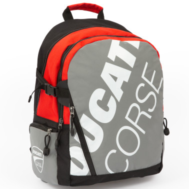 ZAINO SCUOLA ESTENSIBILE 3 SCOMPARTI ROUND DUCATI