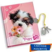 DIARIO SEGRETO 13X18 CON LUCCHETTO 80 PAGINE CUCCIOLI NIJI