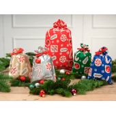 BUSTA REGALO IN PPL XMAS STICKERS COLORI ASSORTITI PEZZI PNP-PLAST