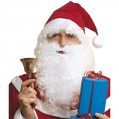CAPPELLO BABBO NATALE CON CAPELLI, MAXI BARBA CON BAFFI E SOPRACCIGLIA WIDMANN
