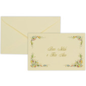 BIGLIETTO AUGURALE NATALE 9X14 CARTONCINO SEMPLICE FIORENTINO ELLEBI