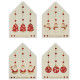 CHIUDIPACCO NATALE 7,5X5,5 CON BUSTA ELLEBI