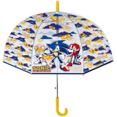 OMBRELLO MANUALE CUPOLA TRASPARENTE &Oslash; 42 CM. SONIC
