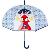 OMBRELLO MANUALE CUPOLA TRASPARENTE &Oslash; 42 CM. SPIDEY