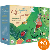 PUZZLE 52X23,6 CON LIBRO LE QUATTRO STAGIONI SASSI
