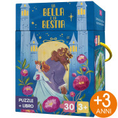 PUZZLE 40X50 CON LIBRO LA BELLA E LA BESTIA SASSI
