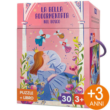 PUZZLE 40X50 CON LIBRO LA BELLA ADDORMENTATA NEL BOSCO SASSI