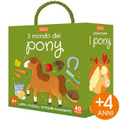 PUZZLE 52X38 CON LIBRO Q-BOX IL MONDO DEI PONY SASSI