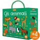 PUZZLE 52X38 CON LIBRO Q-BOX GLI ANIMALI SASSI