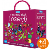 PUZZLE 52X38 CON LIBRO Q-BOX IL GIARDINO DEGLI INSETTI SASSI