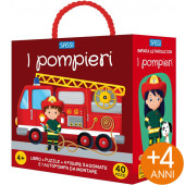 PUZZLE 52X38 CON LIBRO Q-BOX POMPIERI SASSI