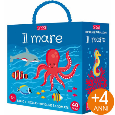 PUZZLE 52X38 CON LIBRO Q-BOX IL MARE SASSI