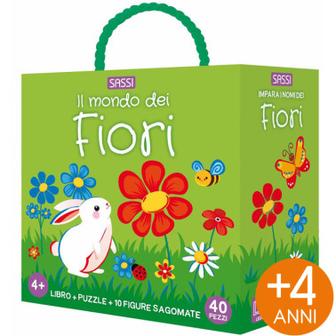PUZZLE 52X38 CON LIBRO Q-BOX IL MONDO DEI FIORI SASSI