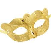 MASCHERA DOMINO ORO METALLIZZATO WIDMANN