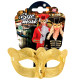 MASCHERA DOMINO ORO METALLIZZATO WIDMANN