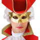 MASCHERA DOMINO ORO METALLIZZATO WIDMANN