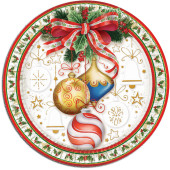 PIATTO PIANO IN CARTA 10 PZ. XMAS EVE BIBO