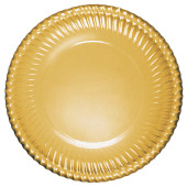 PIATTO PIANO IN CARTA 10 PZ. ORO BIBO