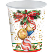 BICCHIERE IN CARTONCINO 200 ML. - 10 PZ. XMAS EVE BIBO