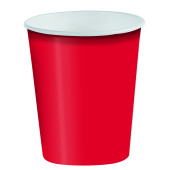 BICCHIERE IN CARTONCINO 200 ML. - 10 PZ. ROSSO BIBO