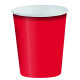 BICCHIERE IN CARTONCINO 200 ML. - 10 PZ. ROSSO BIBO