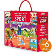 PUZZLE SAGOMATO 98X67 VIAGGIA, CONOSCI, ESPLORA. IL MONDO DEGLI SPORT SASSI