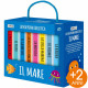 SET 8 MINI LIBRI CARTONATI ILLUSTRATI LA MIA PRIMA BIBLIOTECA: IL MARE SASSI