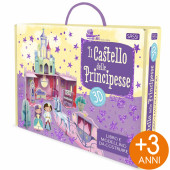 VALIGETTA CON LIBRO ILLUSTRATO E IL CASTELLO DELLE PRINCIPESSE 3D SASSI