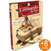 LIBRO ILLUSTRATO LE MACCHINE DI LEONARDO DA VINCI CATAPULTA E BALESTRA SASSI