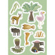 IL LIBRO DELLE ATTIVITA CON STICKERS LA SAVANA SASSI