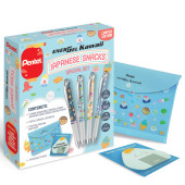 SET ROLLER ENERGEL KAWAII SNACK SERIES PENTEL