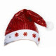 CAPPELLO BABBO NATALE CON PAILETTES E LUCI BIGIEMME