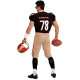 COSTUME AMERICAN FOOTBALL PLAYER CON T-SHIRT IMBOTTITA ELASTICIZZATA, PANTALONI IMBOTTITI WIDMANN