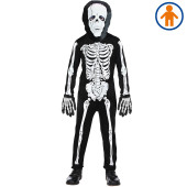 COSTUME SCHELETRO CON MASCHERA (128 CM / 5-7 ANNI) WIDMANN