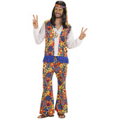 COSTUME FIGLIO DEI FIORI CAMICIA CON GILET, PANTALONI, FASCIA PER TESTA, COLLANA CON MEDAGLIONE WIDMANN
