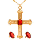 SET CARDINALE (COLLANA CON CROCE, 2 ANELLI) WIDMANN
