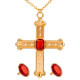 SET CARDINALE (COLLANA CON CROCE, 2 ANELLI) WIDMANN