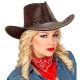 CAPPELLO COWBOY MARRONE CON CUCITURE SIMILPELLE WIDMANN