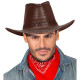 CAPPELLO COWBOY MARRONE CON CUCITURE SIMILPELLE WIDMANN