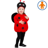 COSTUME COCCINELLA con ali E copricapo ( 104 CM / 2-3 ANNI ) WIDMANN