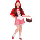 COSTUME BAMBINA MANTELLINO ROSSO CON MANTELLINA CON CAPPUCCIO (104 CM / 2-3 ANNI) WIDMANN