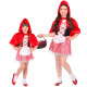COSTUME BAMBINA MANTELLINO ROSSO CON MANTELLINA CON CAPPUCCIO (104 CM / 2-3 ANNI) WIDMANN