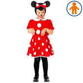 COSTUME BAMBINA TOPINA CON COPRICAPO (104 CM / 2-3 ANNI) WIDMANN