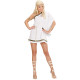VESTITO DEA GRECA CON DRAPPO SPALLA E CINTURA WIDMANN