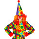 SET TRAVESTIMENTO CLOWN CON cappello, maxi cravatta, naso WIDMANN